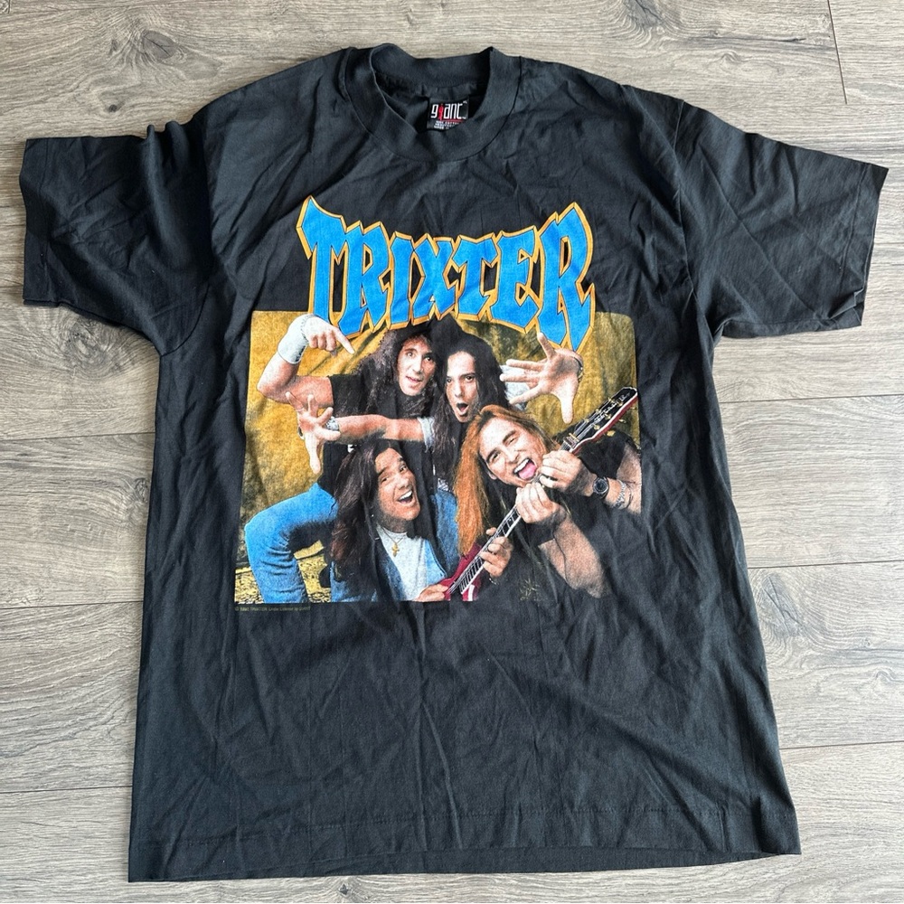 Vintage 1992 Trixter Band T-Shirt Size XL Tour Giant Tag Metal Rock